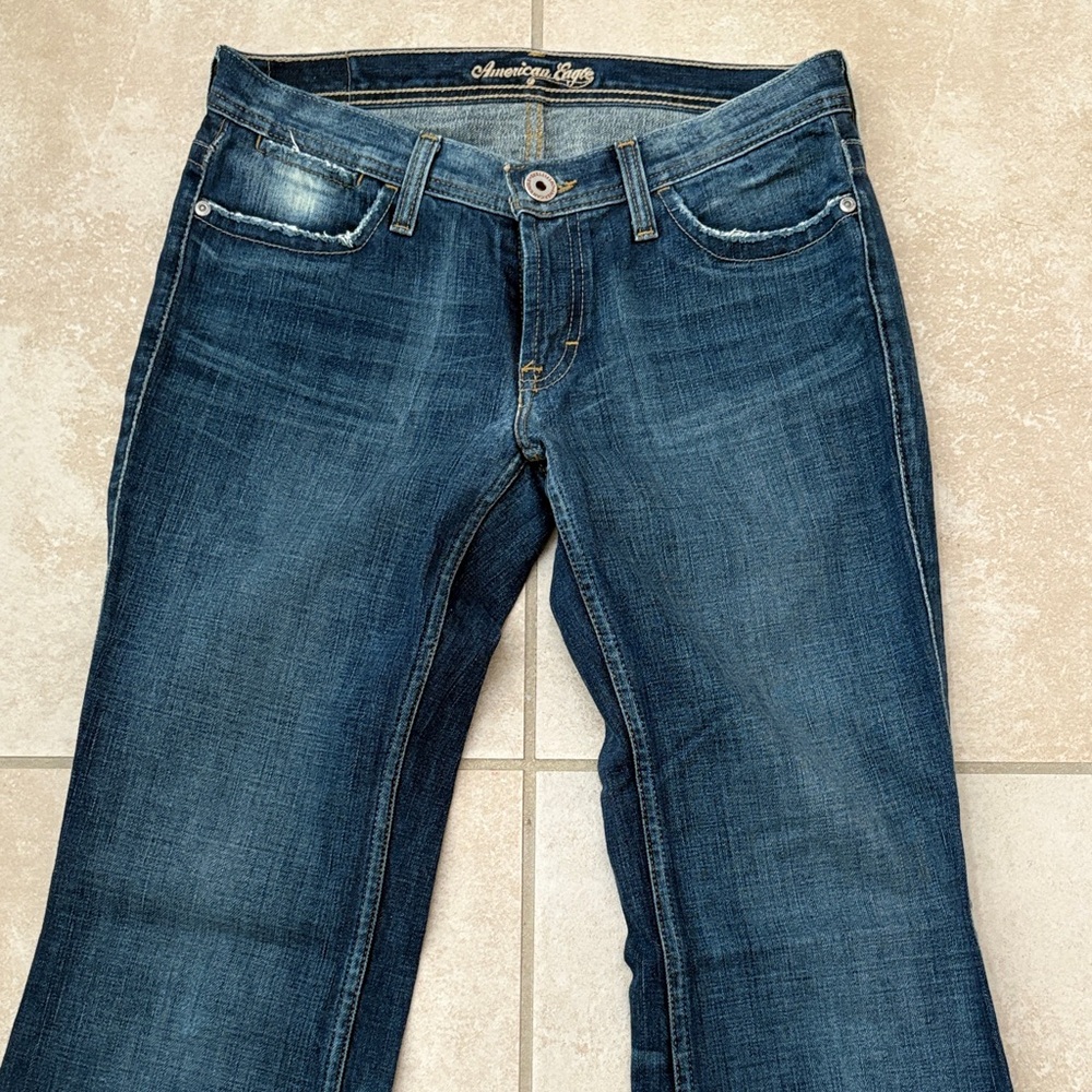 American Eagle Outfitters Dark Blue Flare Jeans